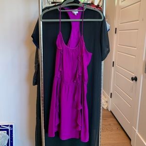 Parker- Purple Ruffle Dress